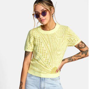 RVCA SUNSET CROPPED KNIT SWEATER